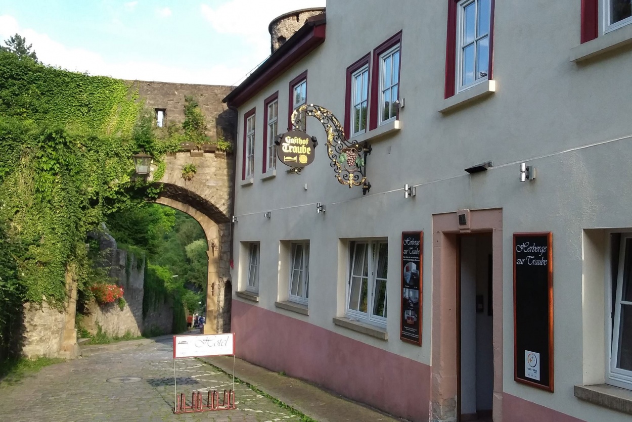 Fahrradfahrer Hotel Herberge zur Traube in Bad Wimpfen